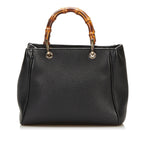 Gucci Bamboo Shopper Leather Handbag (SHG-35966)
