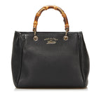 Gucci Bamboo Shopper Leather Handbag (SHG-35966)
