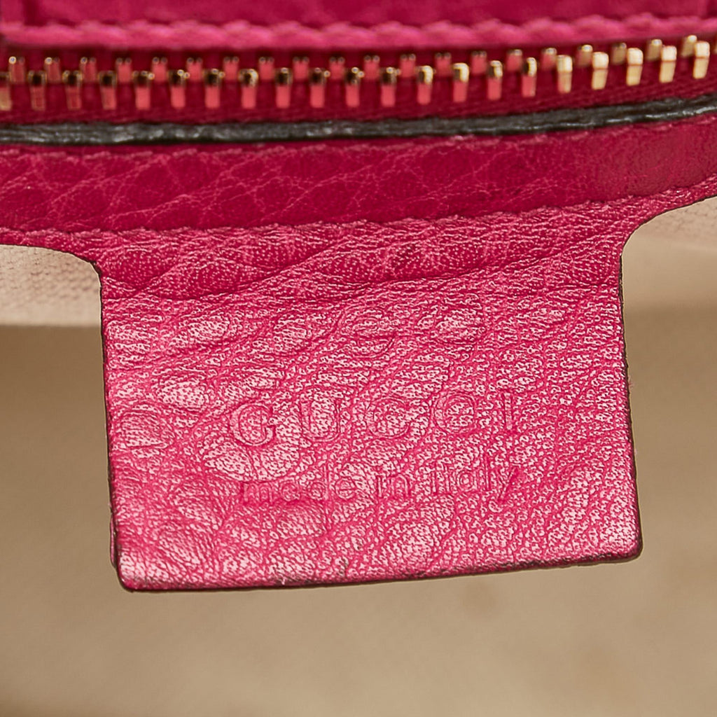 Gucci Bamboo Shopper Leather Satchel (SHG-25434)