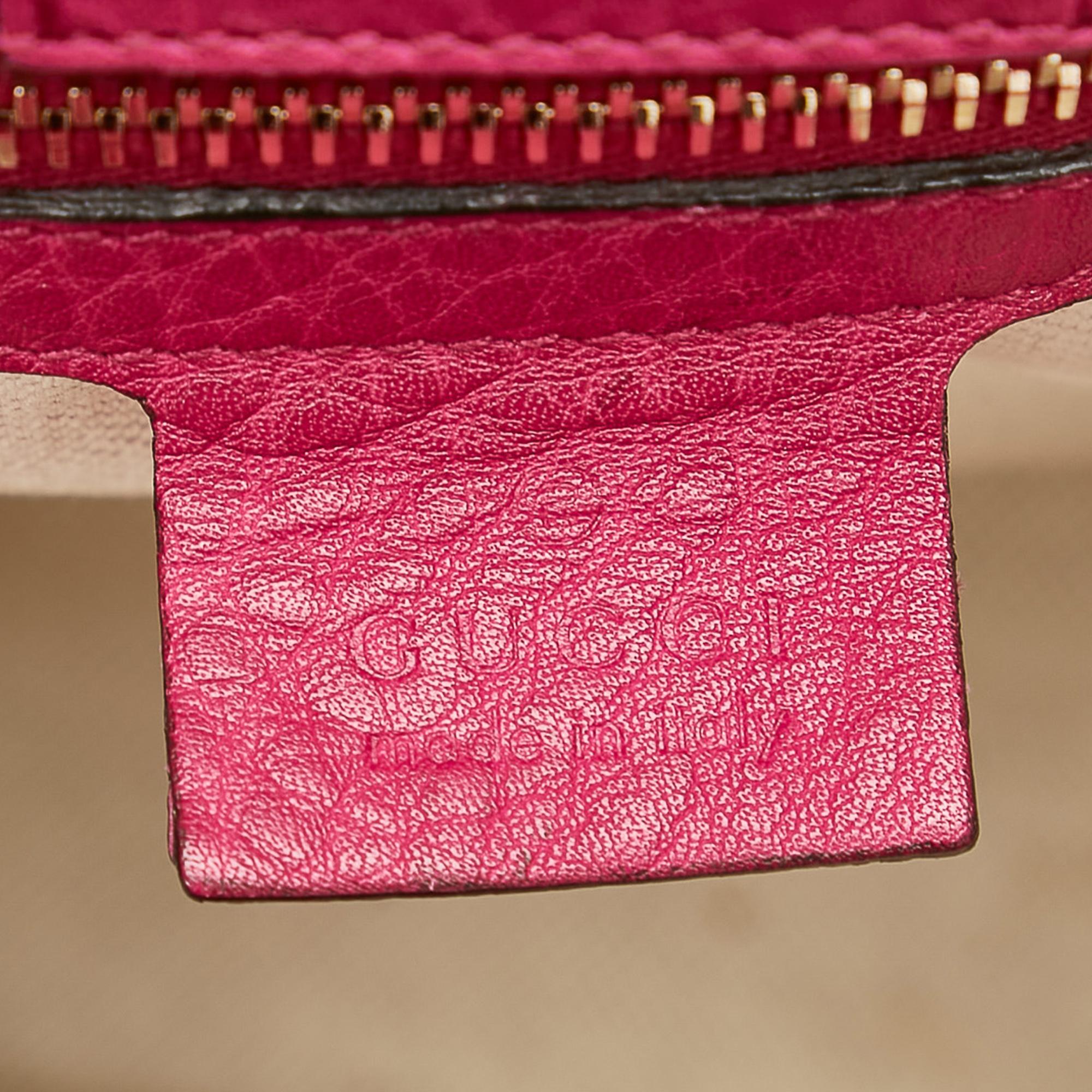 Gucci Bamboo Shopper Leather Satchel (SHG-25434)