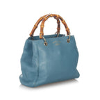 Gucci Bamboo Shopper Leather Satchel (SHG-26881)