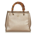Gucci Bamboo Shopper Leather Satchel (SHG-27069)