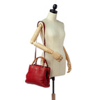 Gucci Bamboo Shopper Leather Satchel (SHG-28521)