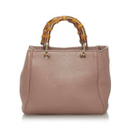 Gucci Bamboo Shopper Leather Satchel (SHG-28654)