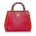Gucci Bamboo Shopper Leather Satchel (SHG-29723)