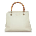 Gucci Bamboo Shopper Leather Satchel (SHG-30082)