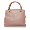Gucci Bamboo Shopper Leather Satchel (SHG-30161)