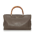 Gucci Bamboo Shopper Leather Satchel (SHG-30317)