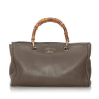 Gucci Bamboo Shopper Leather Satchel (SHG-30317)