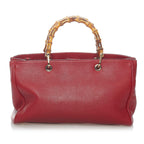 Gucci Bamboo Shopper Leather Satchel (SHG-30574)