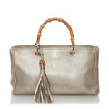 Gucci Bamboo Shopper Leather Satchel (SHG-31045)