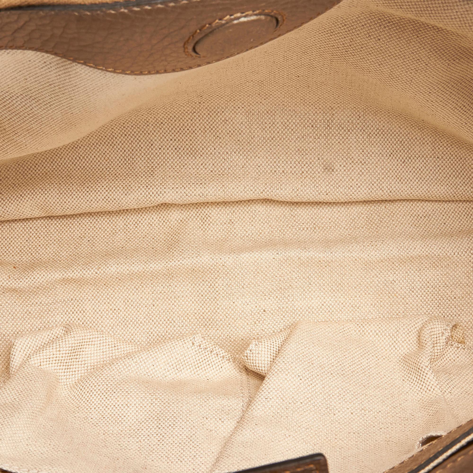 Gucci Bamboo Shopper Leather Satchel (SHG-31045)