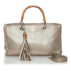 Gucci Bamboo Shopper Leather Satchel (SHG-31045)