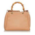 Gucci Bamboo Shopper Leather Satchel (SHG-31060)