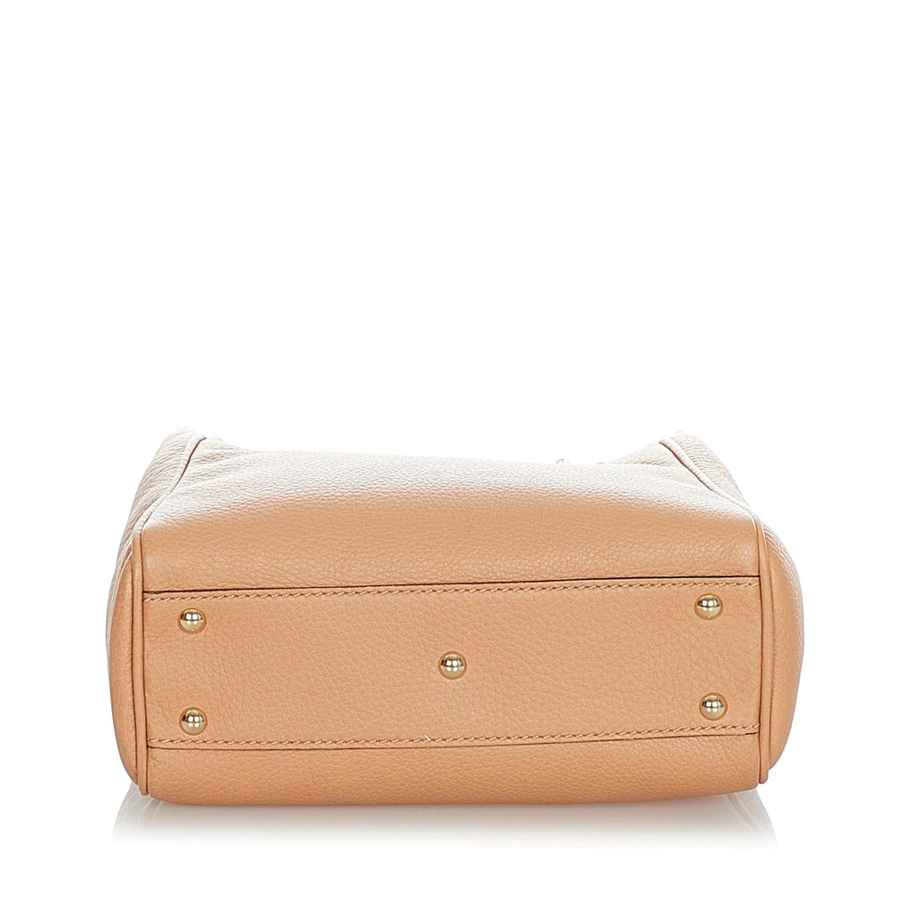 Gucci Bamboo Shopper Leather Satchel (SHG-31060)