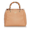 Gucci Bamboo Shopper Leather Satchel (SHG-31060)