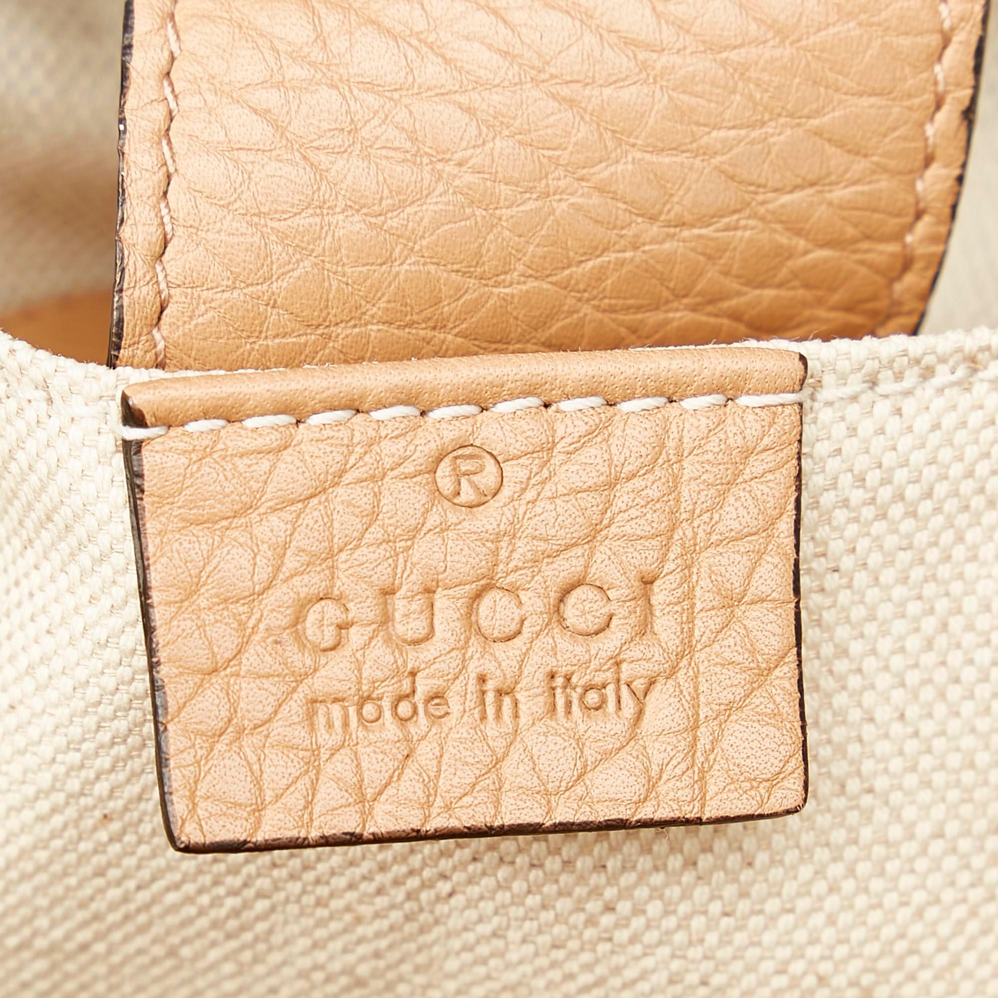 Gucci Bamboo Shopper Leather Satchel (SHG-31060)