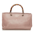 Gucci Bamboo Shopper Leather Satchel (SHG-31745)