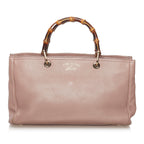 Gucci Bamboo Shopper Leather Satchel (SHG-31745)