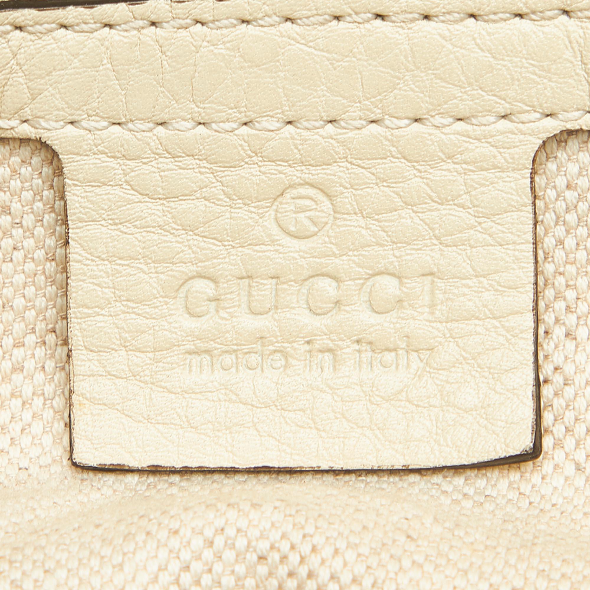 Gucci Bamboo Shopper Leather Satchel (SHG-32152)