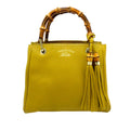 Gucci Bamboo Shopper Leather Satchel (SHG-33557)