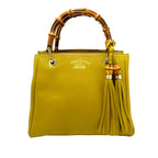 Gucci Bamboo Shopper Leather Satchel (SHG-33557)