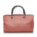 Gucci Bamboo Shopper Leather Satchel (SHG-34222)