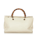Gucci Bamboo Shopper Leather Satchel (SHG-34372)