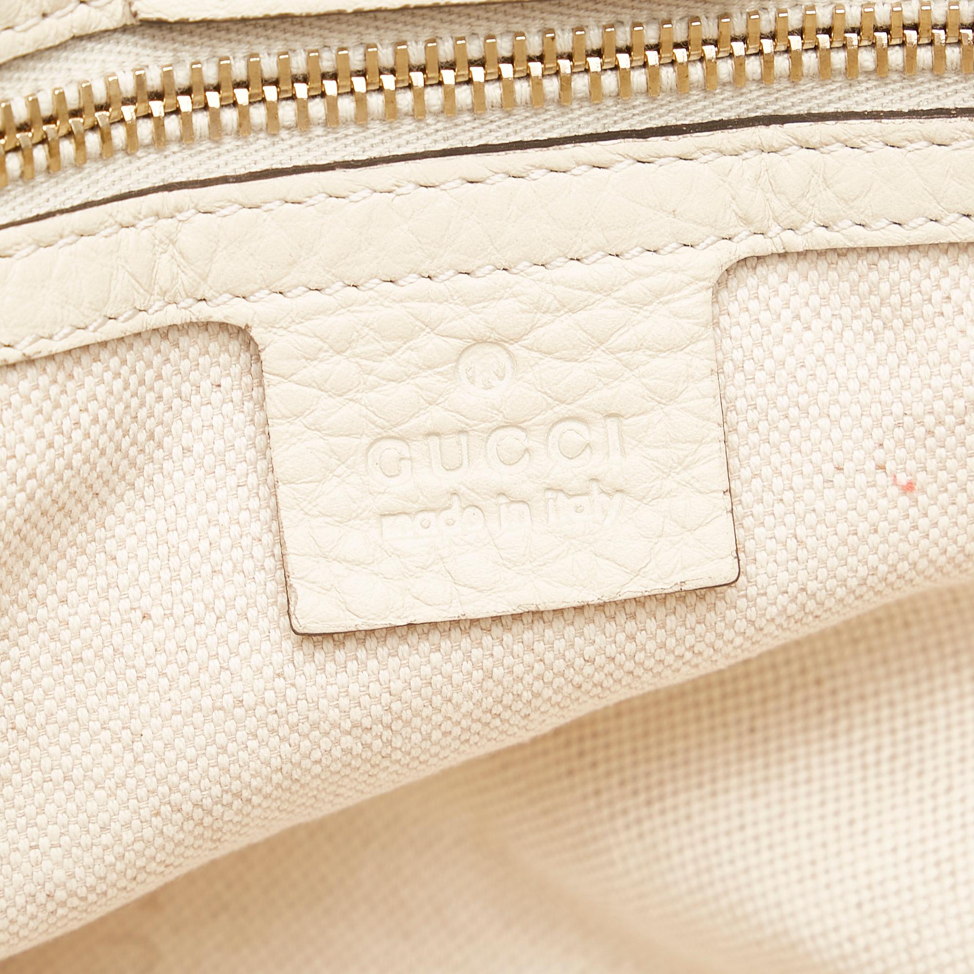 Gucci Bamboo Shopper Leather Satchel (SHG-34372)