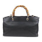 Gucci Bamboo Shopper Leather Satchel (SHG-34958)