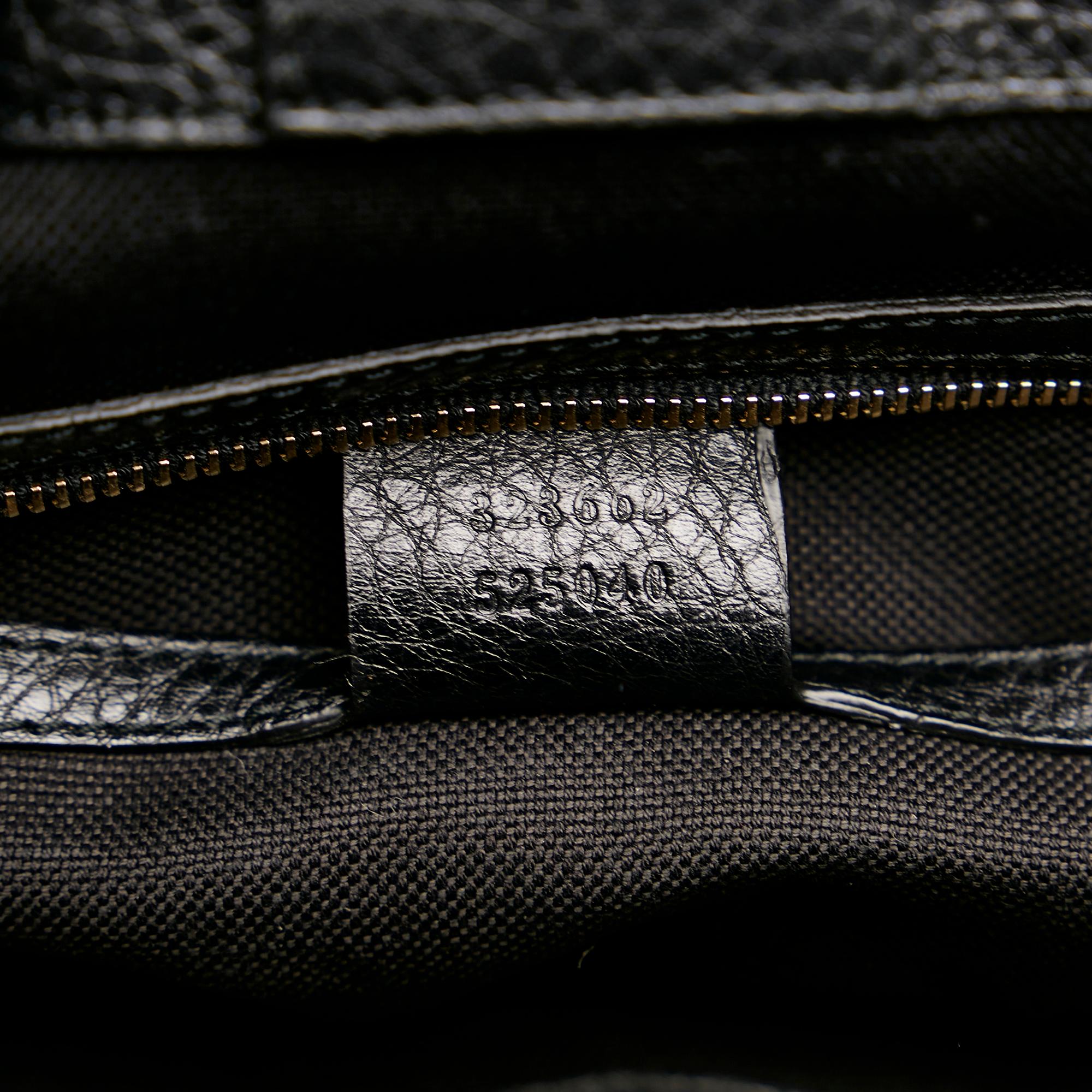 Gucci Bamboo Shopper Leather Satchel (SHG-35517)