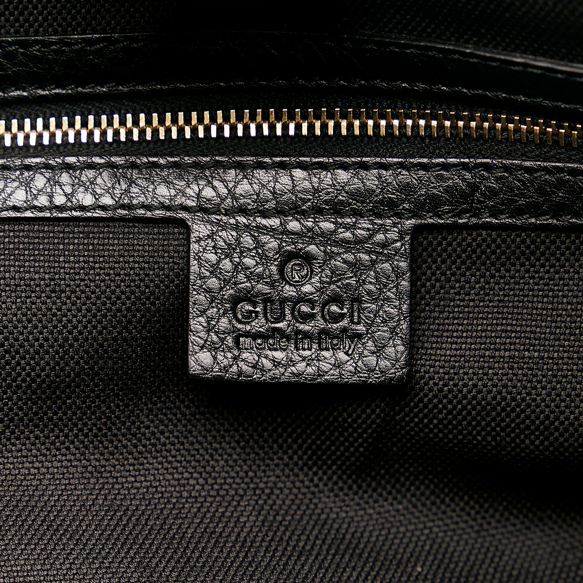 Gucci Bamboo Shopper Leather Satchel (SHG-35517)