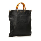 Gucci Bamboo Shopper Leather Satchel (SHG-35517)