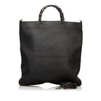 Gucci Bamboo Shopper Leather Satchel (SHG-36139)
