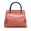 Gucci Bamboo Shopper Leather Satchel (SHG-36701)