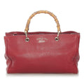 Gucci Bamboo Shopper Leather Satchel (SHG-37606)