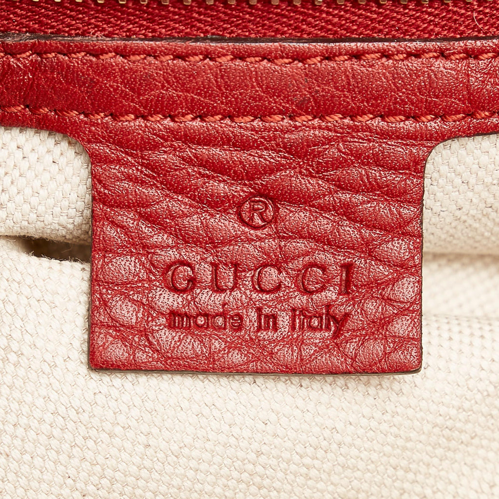 Gucci Bamboo Shopper Leather Satchel (SHG-37607)