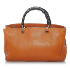 Gucci Bamboo Shopper Leather Satchel (SHG-37617)