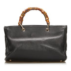 Gucci Bamboo Shopper Leather Satchel (SHG-dP6JxK)