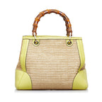 Gucci Bamboo Shopper Raffia Satchel (SHG-PexXRK)
