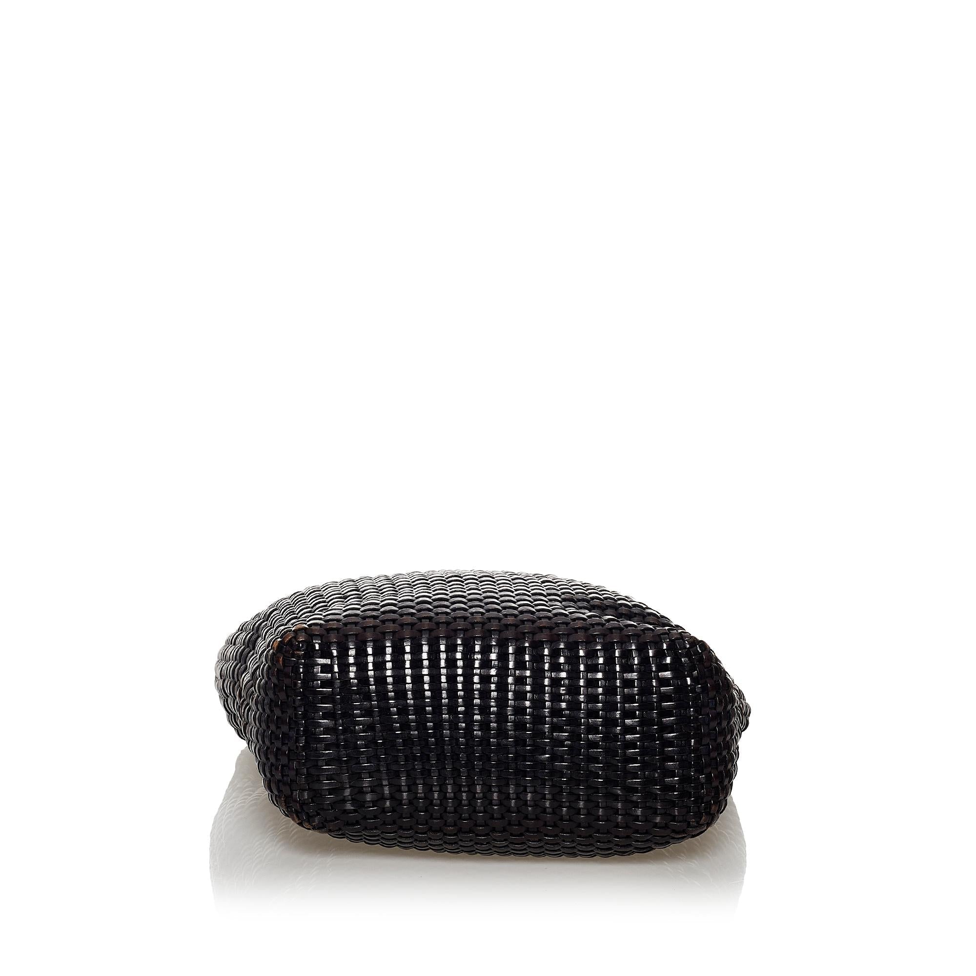 Gucci Bamboo Weaved Leather Shoulder Bag (SHG-31075)