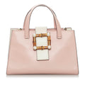 Gucci Bamboo Web Leather Satchel (SHG-29875)