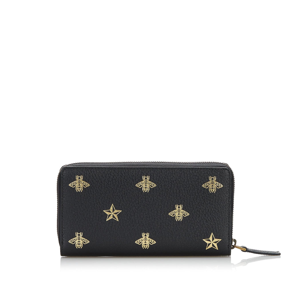 Gucci Bee Star Continental Zip Wallet (SHG-36984)