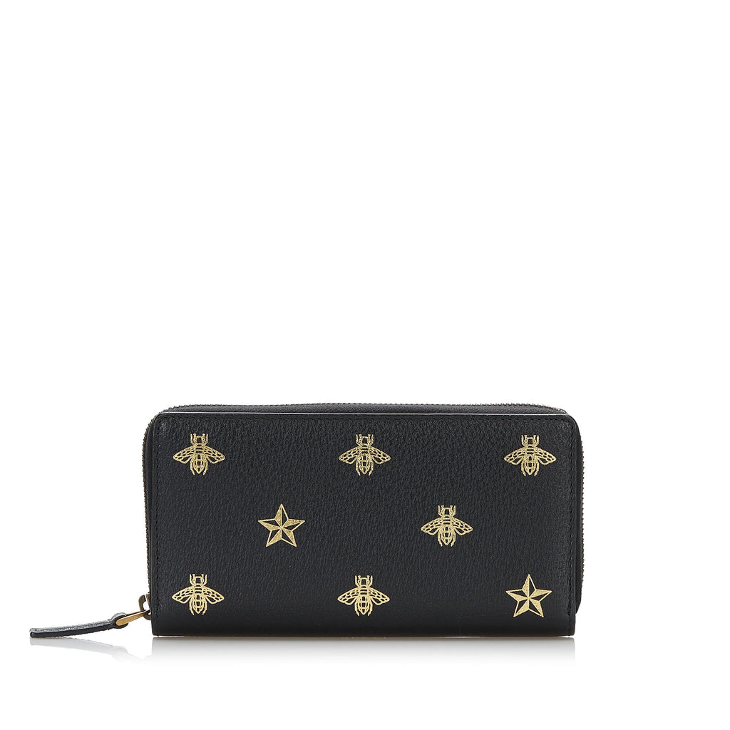 Gucci Bee Star Continental Zip Wallet (SHG-36984)