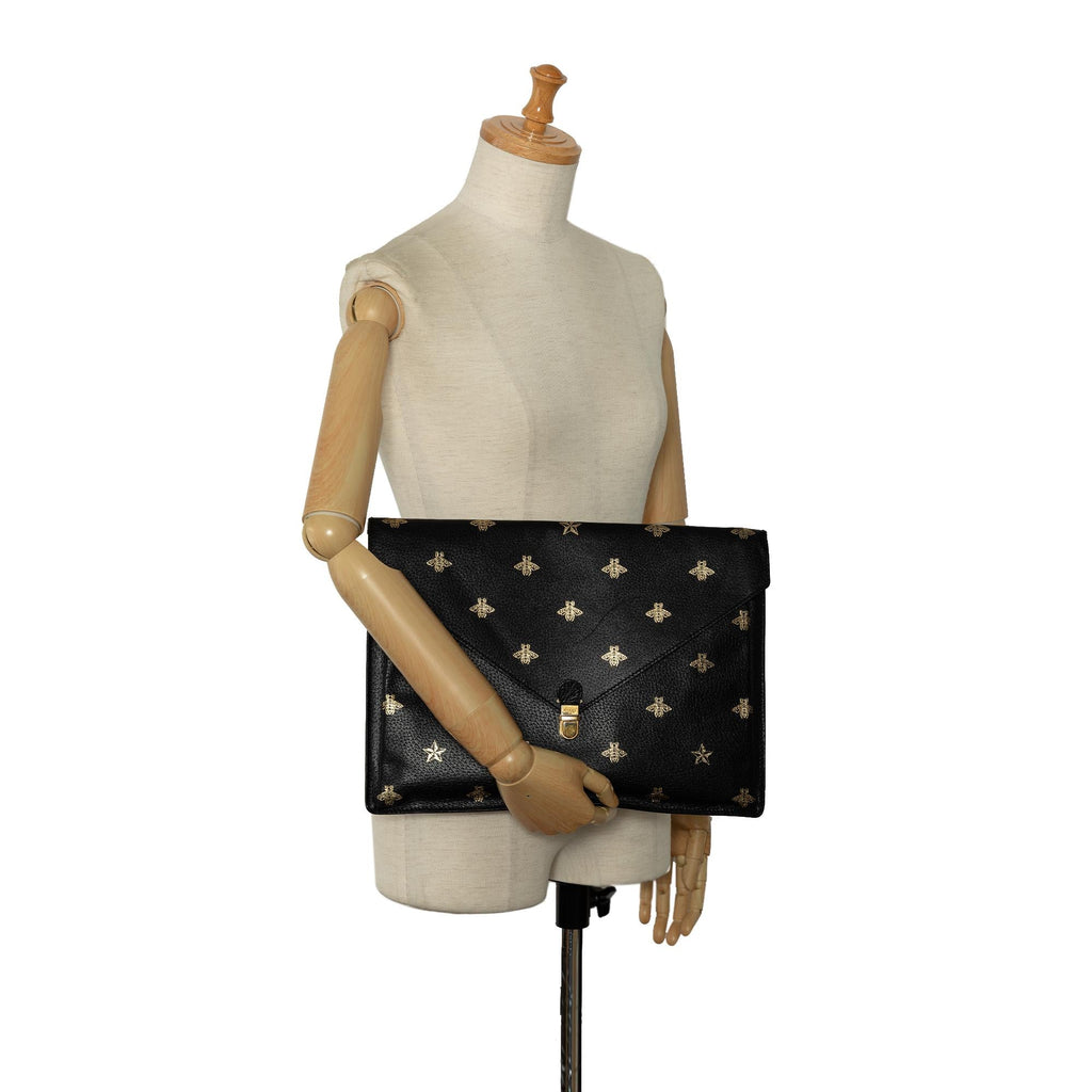 Gucci Bee Star Envelope Portfolio (SHG-JqytMo)