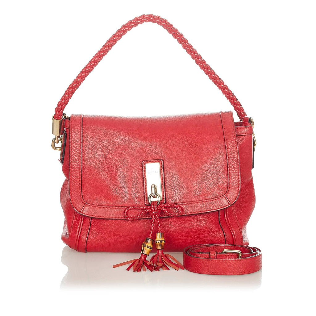 Gucci Bella Leather Satchel (SHG-21423)