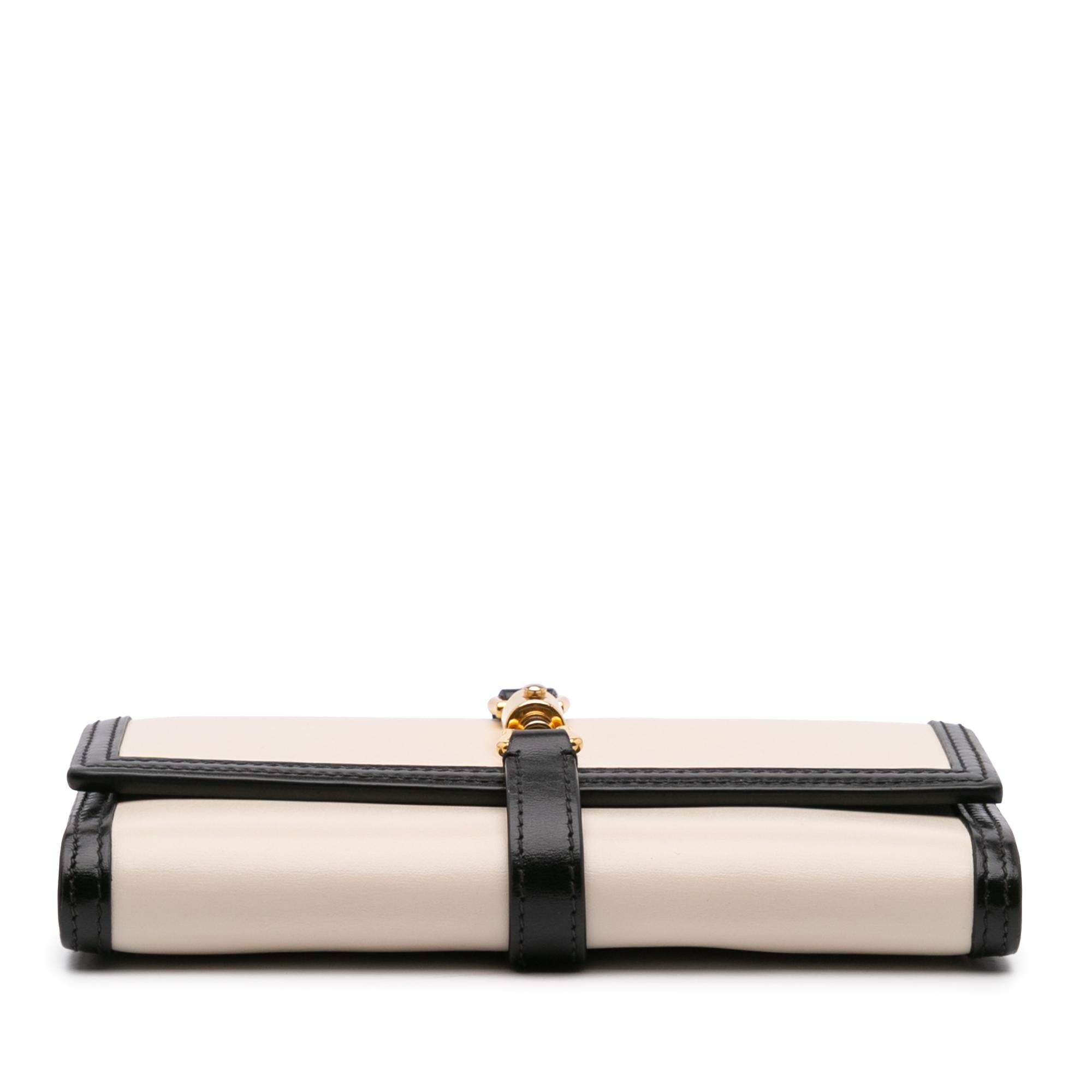 Gucci Bicolor Calfskin Jackie 1961 Wallet On Chain