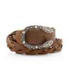 Gucci Braided Distressed Leather Dionysus Belt - Size 36 / 90 (SHF-23271)
