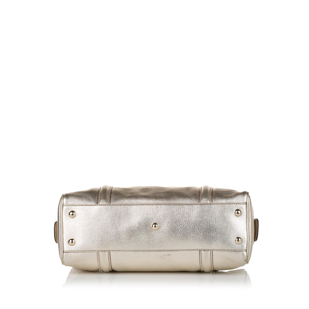 Gucci Britt Leather Boston Bag (SHG-34948)