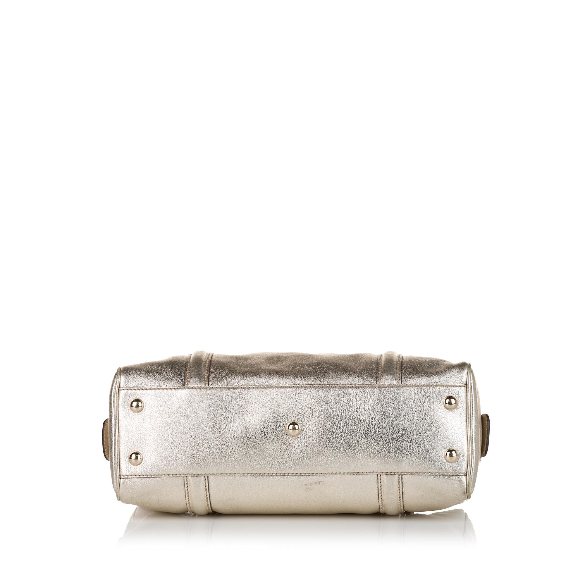 Gucci Britt Leather Boston Bag (SHG-34948)